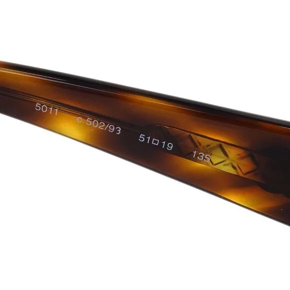 Chanel Sunglasses Eyewear Brown Small Good 51□19 C381907 116519 - Picture 10 of 12